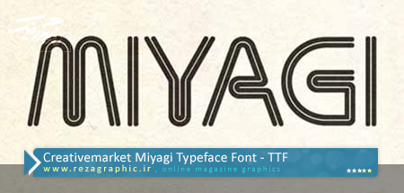 فونت انگلیسی - Creativemarket Miyagi Typeface Font | رضاگرافیک 